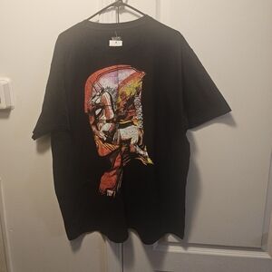 Marvel Deadpool t shirt Men 2XL Black T-Shirt with Colorful Graphic